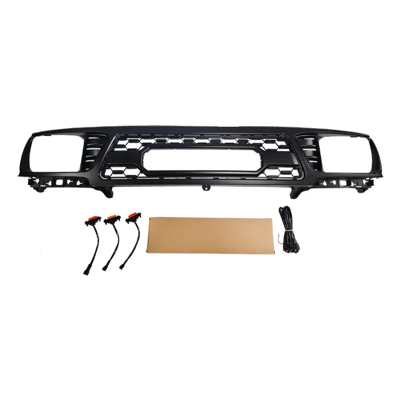 Front Grille Bumper Radiator Grill for Toyota 1st Gen Tacoma (1995-1997) TRD Pro Style Black Mesh ABS Plastic Car Racing Grills
