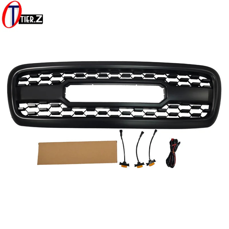 Front Grille Bumper Radiator Grill for 2001-2004 Toyota Sequoia TRD Style Racing Grills ABS Black Mesh Car Accessories Styling