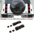 For 2020-2022 Land Rover Defender Smoked Black Tail Light Cover Lamp Shell Rear Light Housing Trim 6-Piece Set Car Accessory