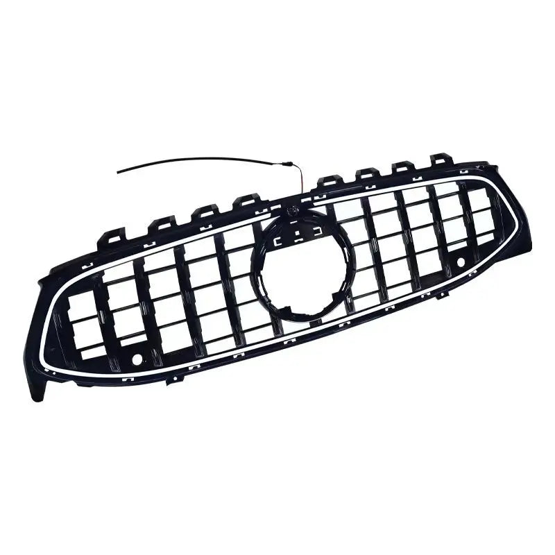 Front Grille Bumper for Mercedes Benz A-Class W177 2019-2023 GT Panamericana Style Grille with White LED Lights Racing Grills