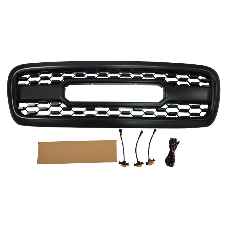 Front Grille Bumper Radiator Grill for 2001-2004 Toyota Sequoia TRD Style Racing Grills ABS Black Mesh Car Accessories Styling