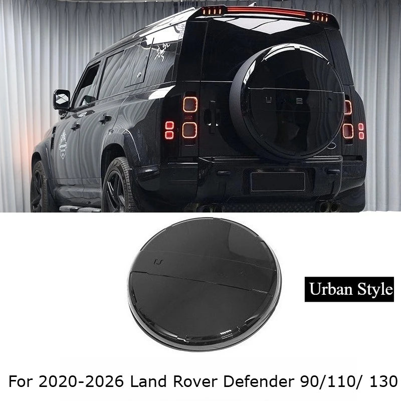 Spare Tire Cover for 2020-2026 Land Rover Defender 90 110 130 Urban Style Gloss Black Rear Wheel Housing Shell Tailgate Covers