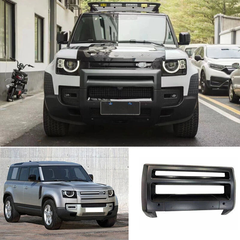 Glossy Black Front Bumper Protective Bar for Land Rover Defender 90 110 2021+ Matte Black Trim Cover Car Styling Accessories