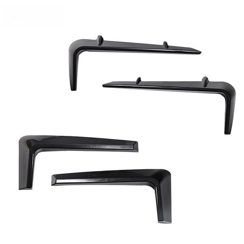 For 2020-2024 Land Rover Defender Eyebrow Trim Fog Light Lamp Eyebrow Blade Style Gloss Black ABS Body Kits Car Accessories