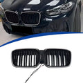 For 2021-2026 BMW iX3 Dual-Line Grill Gloss Black LED Illuminated Front Grille Direct Replacement Racing Grills Car Styling