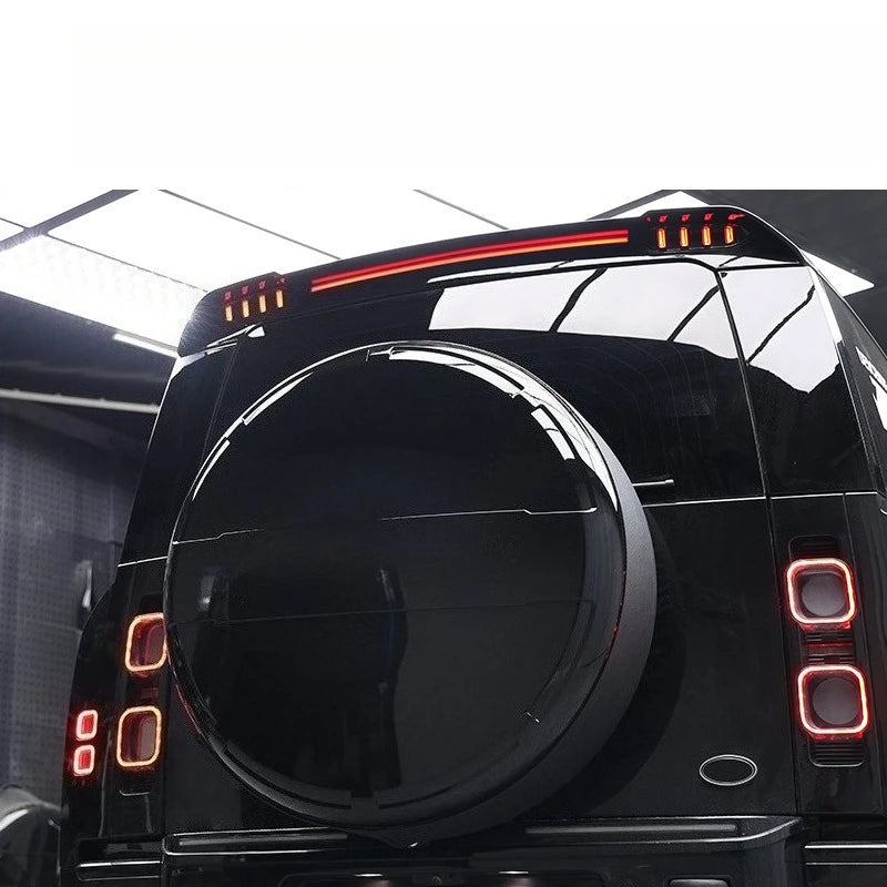 Spare Tire Cover for 2020-2026 Land Rover Defender 90 110 130 Urban Style Gloss Black Rear Wheel Housing Shell Tailgate Covers