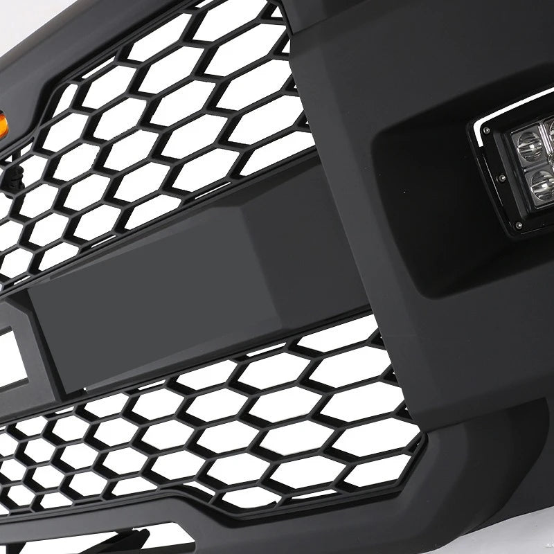 Front Bumper Grille for 2018-2020 Ford F150 F-150 LED Illuminated Grill Replacement Matte Black Style Racing Grills Car Styling