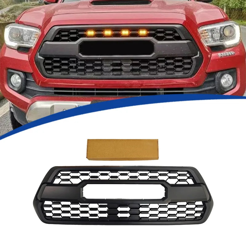 For 2016-2023 Toyota Tacoma TRD Style Front Bumper Grille Black Mesh Grill Replacement Racing Grills Car Accessories Stying