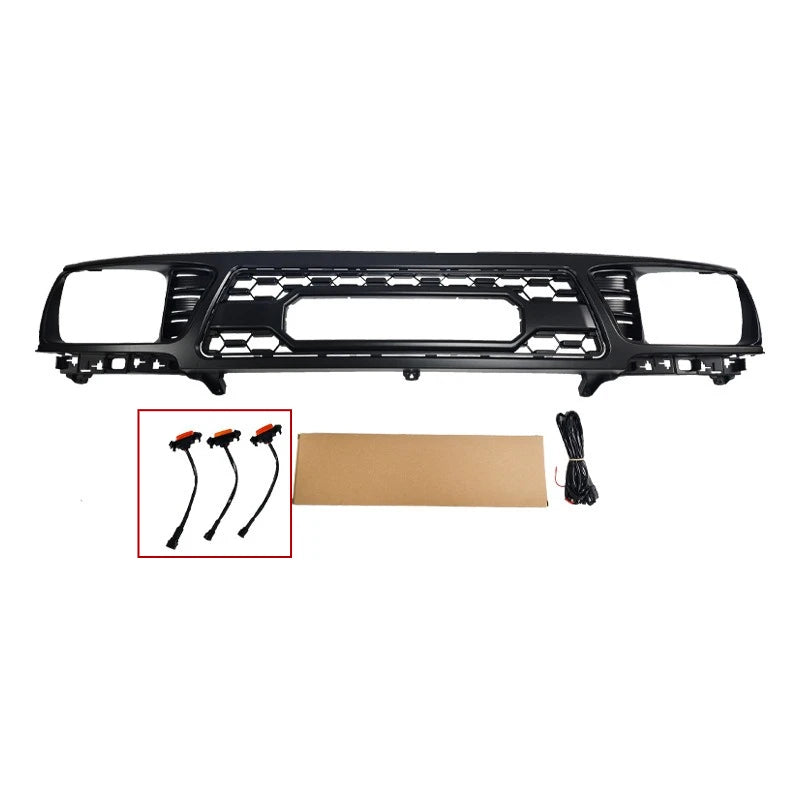Front Grille Bumper Radiator Grill for Toyota 1st Gen Tacoma (1995-1997) TRD Pro Style Black Mesh ABS Plastic Car Racing Grills
