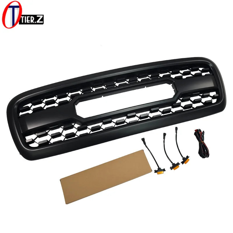 Front Grille Bumper Radiator Grill for 2001-2004 Toyota Sequoia TRD Style Racing Grills ABS Black Mesh Car Accessories Styling