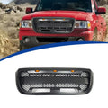 For Ford Ranger 2004-2011 RP Style Off-Road Grille ABS Honeycomb Insert Grill with Amber LED Marker Lights Racing Grills Styling