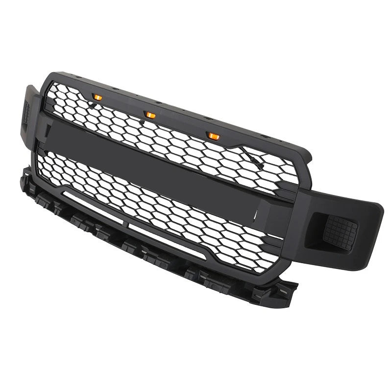 Front Bumper Grille for 2018-2020 Ford F150 F-150 LED Illuminated Grill Replacement Matte Black Style Racing Grills Car Styling