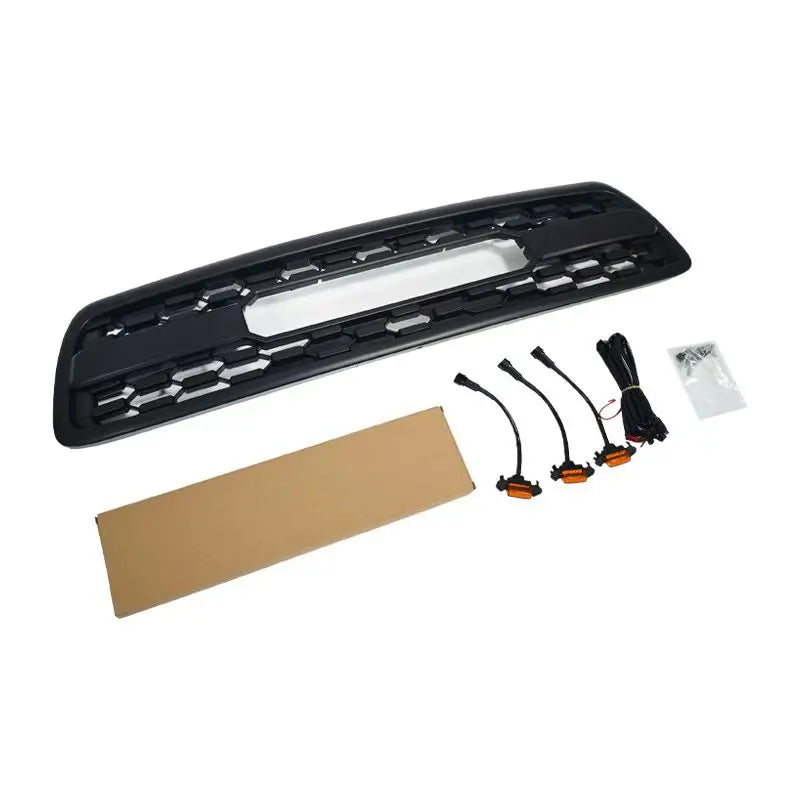 Front Bumper Grille for 2000-2002 Toyota Tundra TRD Style ABS Grill Racing Grills Car Accessories Styling Black Exterior Parts