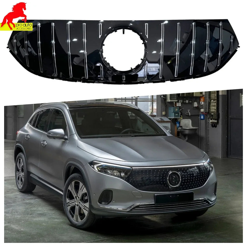 Front Bumper Grille Grill Modification for Mercedes Benz EQA AMG Model EQA53 Cover H243 2022-2024 Car Styling Accessories