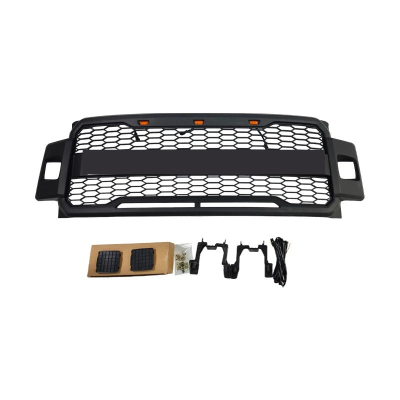 Front Bumper Grille for 2018-2020 Ford F150 F-150 LED Illuminated Grill Replacement Matte Black Style Racing Grills Car Styling