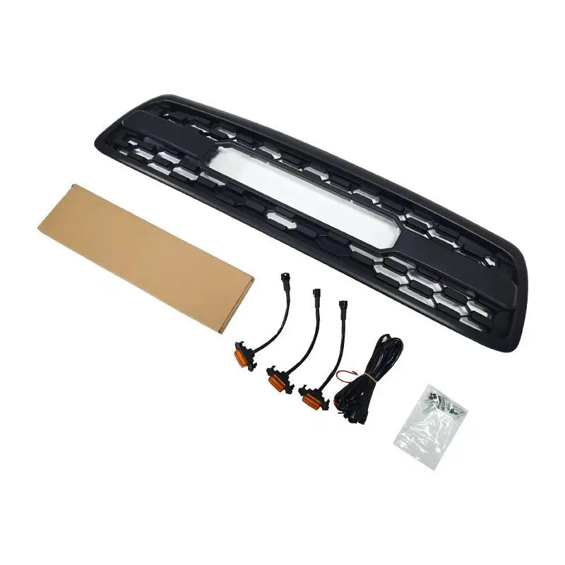 Front Bumper Grille for 2000-2002 Toyota Tundra TRD Style ABS Grill Racing Grills Car Accessories Styling Black Exterior Parts