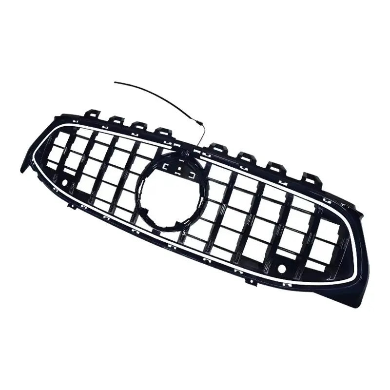 Front Grille Bumper for Mercedes Benz A-Class W177 2019-2023 GT Panamericana Style Grille with White LED Lights Racing Grills