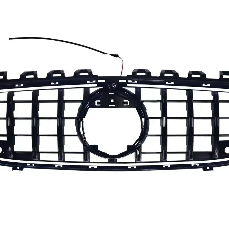 Front Grille Bumper for Mercedes Benz A-Class W177 2019-2023 GT Panamericana Style Grille with White LED Lights Racing Grills
