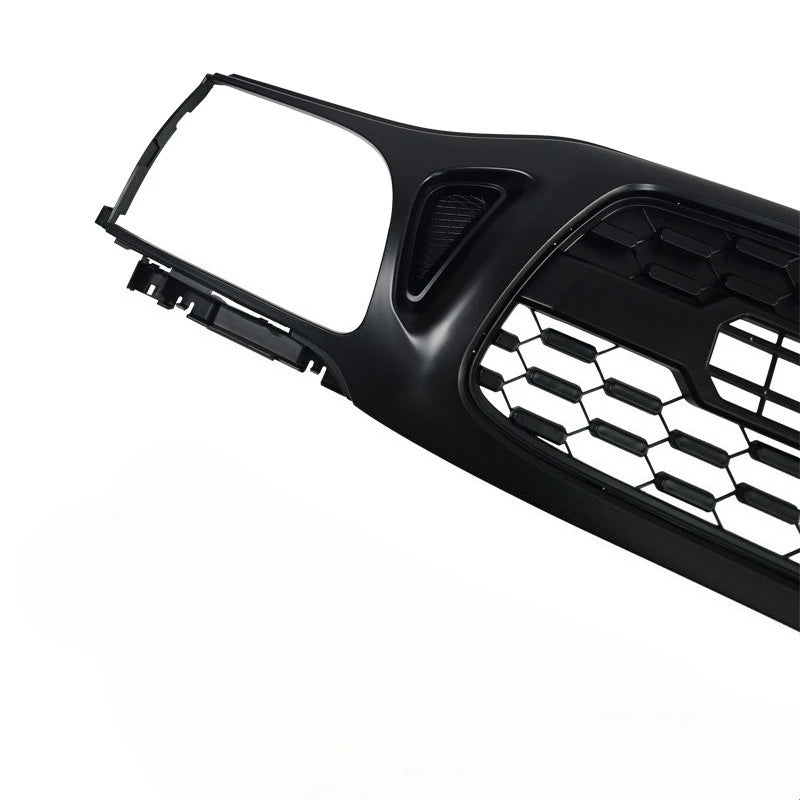 Honeycomb Front Grille Black Mesh Grill with LED Lights Racing Grills for 2001-2004 Toyota Tacoma TRD Style ABS Car Accessories
